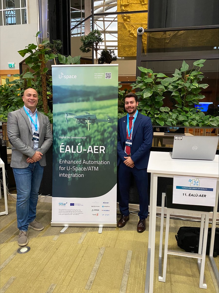 EALU-AER is at the <a href="/SESAR_JU/">SESAR JU🇪🇺✈️</a> Annual Conference!

💡The future of #Uspace and #UrbanAirMobility are being discussed here today!

Stay tuned ⏩
#SESAR3JU #CINEA #CEFTransport #drones #ATM <a href="/cinea_eu/">CINEA 🇪🇺</a>