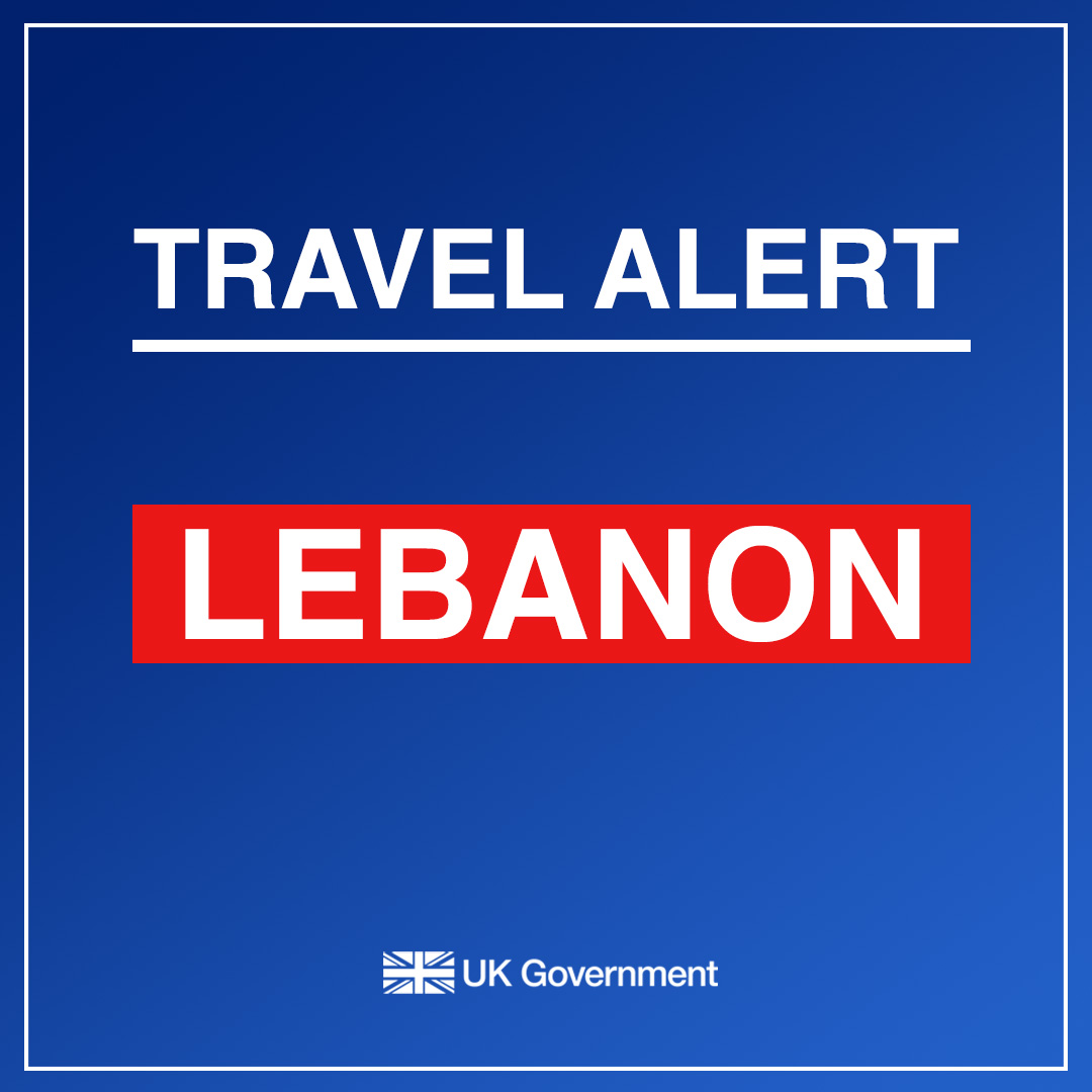 Travel update: We advise against all but essential travel to #Lebanon, and we advise against all travel to locations south of the Litani River. Any British nationals in need of help should contact +961 1 960 800. If you require consular assistance and you are in the UK, call +44…