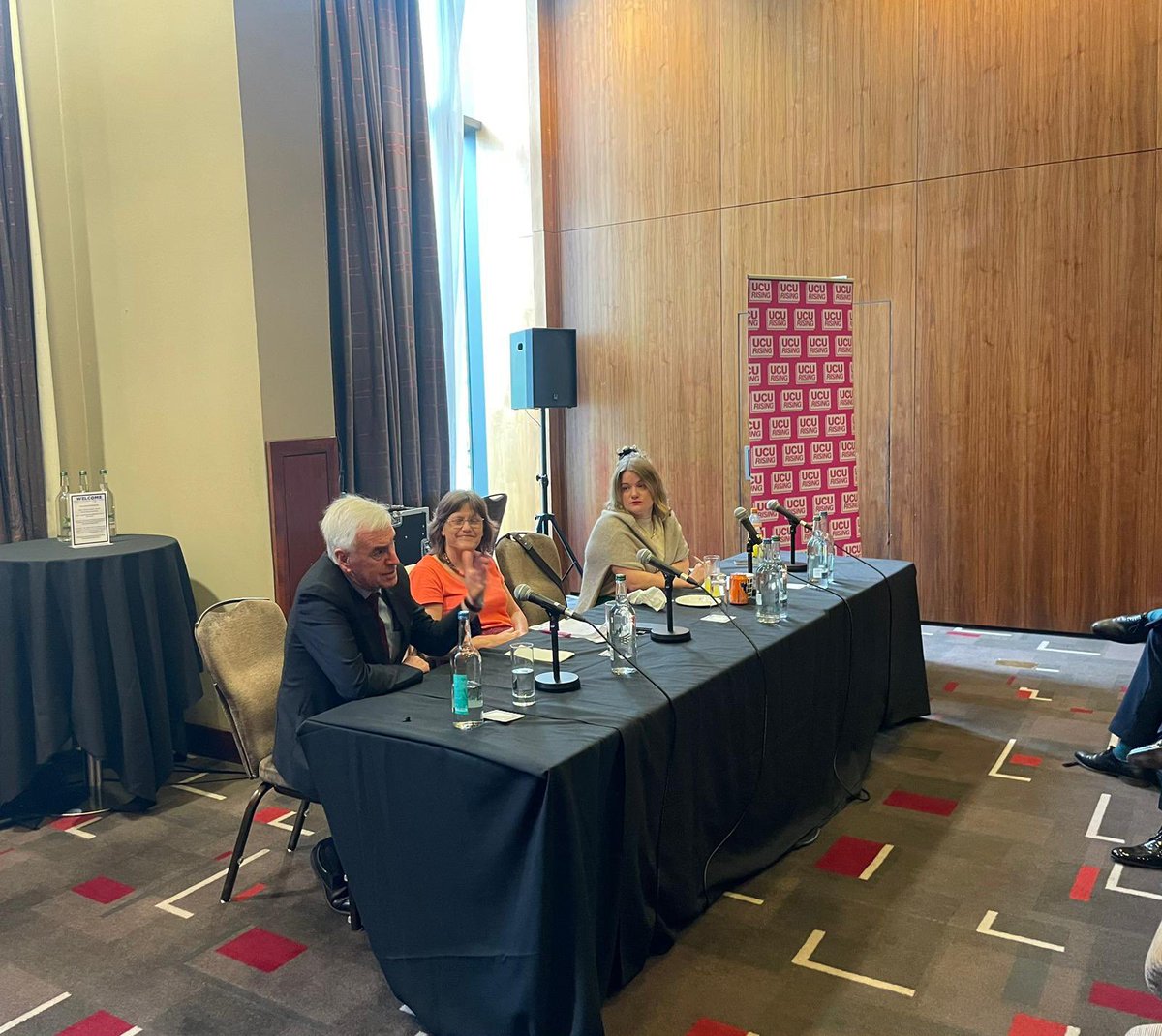 UCU (@ucu) on Twitter photo “Education must be free.”
<a href="/JohnMcDonnellMP/">John McDonnell</a> addressing our second Labour conference fringe, on the future of universities.
#LabConf23 “Education must be free.”
<a href="/JohnMcDonnellMP/">John McDonnell</a> addressing our second Labour conference fringe, on the future of universities.
#LabConf23