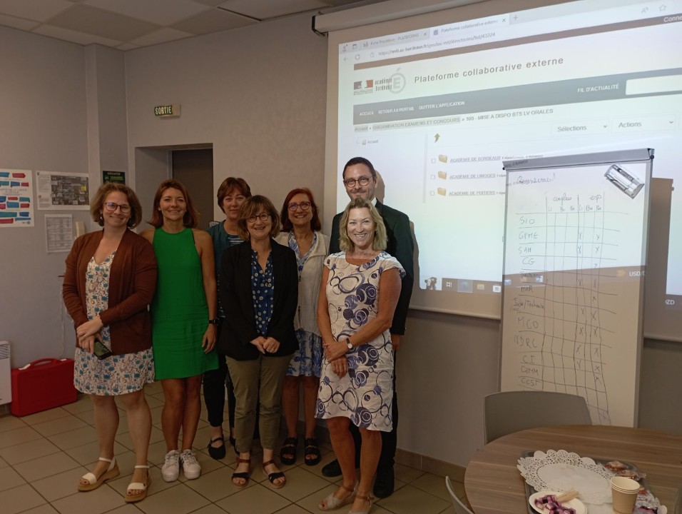 Réunion sur les BTS dans les académies de Bordeaux, Limoges et Poitiers.