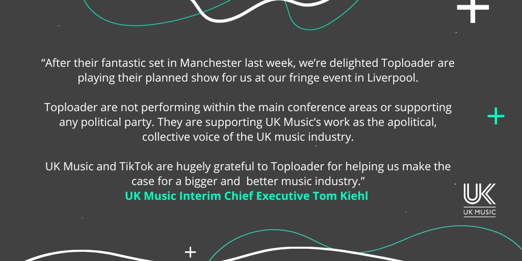 UK_Music's tweet image. UK Music and TikTok welcome @toploaderuk to Liverpool for second gig to promote and support the music industry. 

Read here: ow.ly/Ofkq50PV1cv