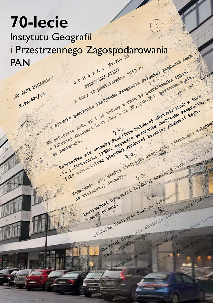 🟧➡️ Exactly 70 years ago, on October 10th 1953, our Institute @igsopas - the leading scientific institution in Polish geography, was established! Congratulations to all employees throughout its history & a lot of success in future! #geography