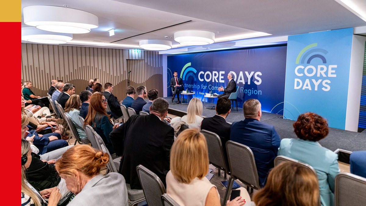 JakovMilatovic's tweet photo. Sa zadovoljstvom sam uฤestvovao na regionalnoj #CoreDays konferenciji na temu โPametan i zeleni razvoj: na lokalnom, regionalnom i evropskom nivou". โป๏ธ
1/2 https://t.co/mjju8GKsgd
