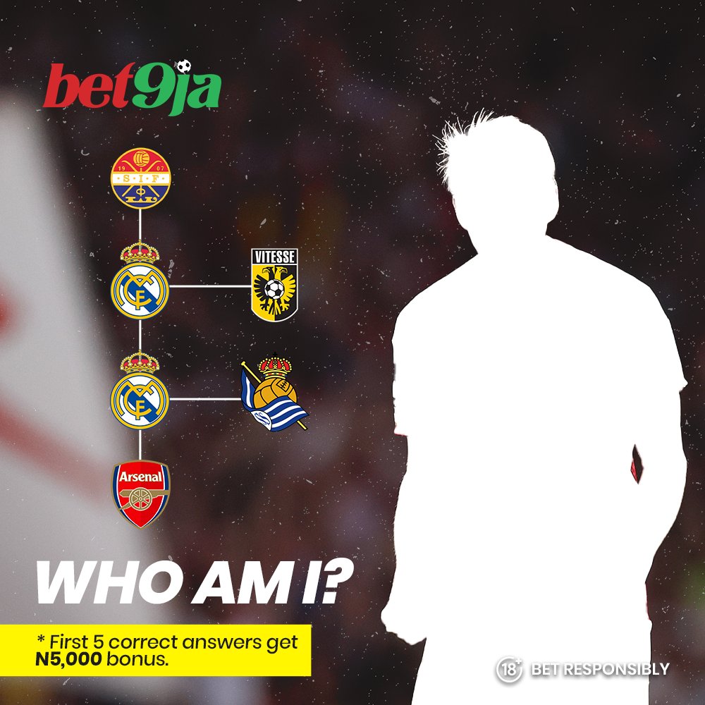 Bet9jaOfficial's tweet photo. Guess the player with this career path. 

There's N5000 bonus funds each for five correct answers. 

Leggo 😎

#Bet9ja #WhoAmI https://t.co/UPxaomJSC6