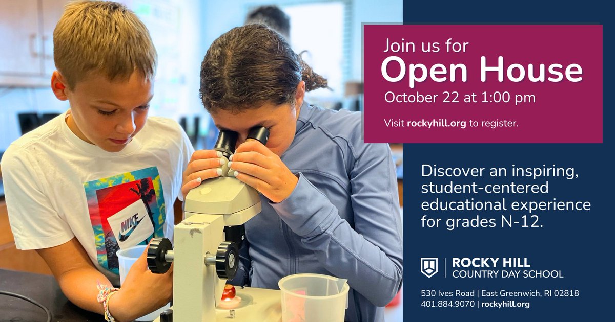 We embolden our students to discover their full selves, engage in unique extracurriculars, and immerse themselves in a community of support and belonging. Discover all that the unparalleled Rocky Hill Experience can offer you and your family: events.veracross.com/rockyhill/45-A…