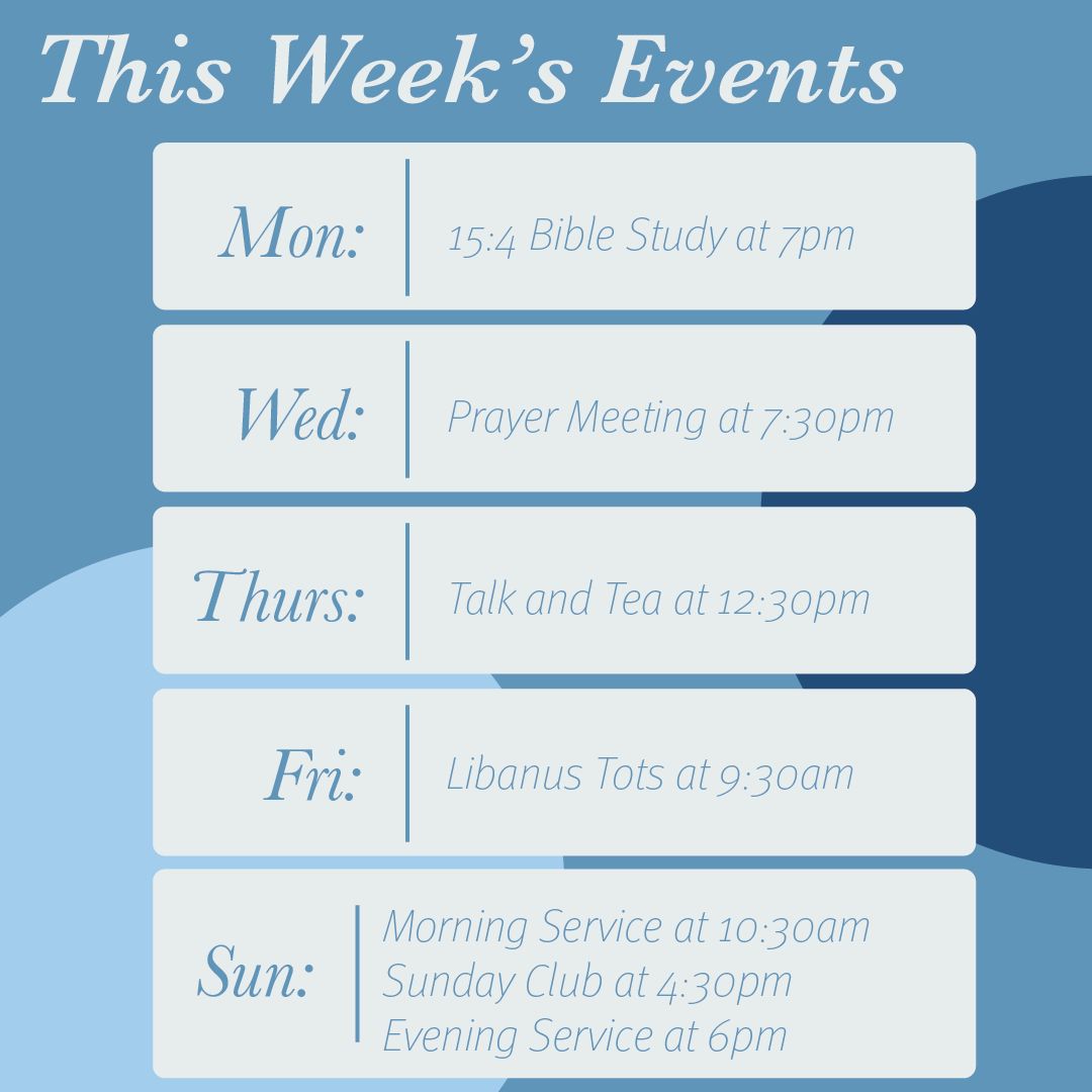 It was great to be able to enjoy our Harvest lunch together as a church on Sunday. We are so thankful to God for all his wonderful gifts. 
Please see the next image for our diary of events this week and please see our website for more details