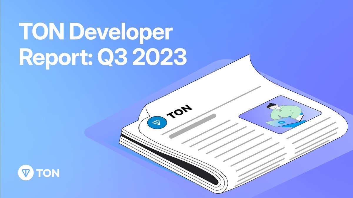 TON Developer Report for Q3 2023 is out!

A thrilling quarter packed with innovative launches, such as TON Space, significant tech advancements and unprecedented growth within the #TON Ecosystem. 💎

Key takeaways👉 t.me/toncoin/1021
Full report👉 blog.ton.org/ton-developer-…