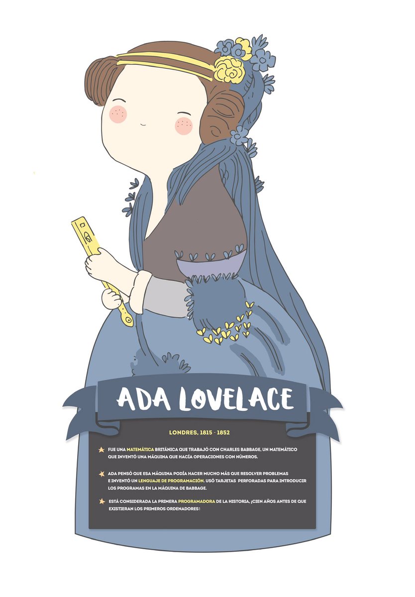 MelliToral's tweet image. Hoy se celebra el #DiaDeAdaLovelace que ideó el primer programa informático.  Aquí os dejo la que tienen el alumnado de las aulas hospitalarias de Murcia, @EAEHD_RM
