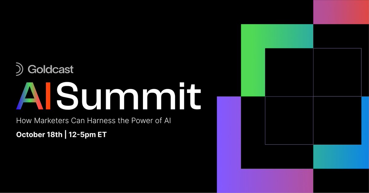 AI is everywhere, yet it seems like everyone is saying the same thing: It’s revolutionary.

<a href="/Goldcast/">Goldcast</a> is done talking. They want to see action.  

Register for their AI Summit: How Marketers Can Harness the Power of AI 🎉

ai-summit.goldcast.io