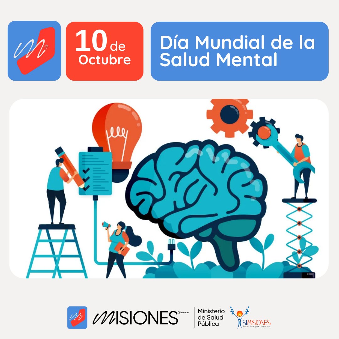 SaludMisiones's tweet photo. 𝘿𝙞́𝙖 𝙈𝙪𝙣𝙙𝙞𝙖𝙡 𝙙𝙚 𝙡𝙖 𝙎𝙖𝙡𝙪𝙙 𝙈𝙚𝙣𝙩𝙖𝙡

📌El compromiso debe ser global para crear conciencia sobre la salud mental y defenderla como un derecho de todos

#GobiernoDeMisiones #SiMisiones #HagamosQueLoBuenoCrezca #HagamosQueLaSaludSigaCreciendo https://t.co/GgawRNk2VC