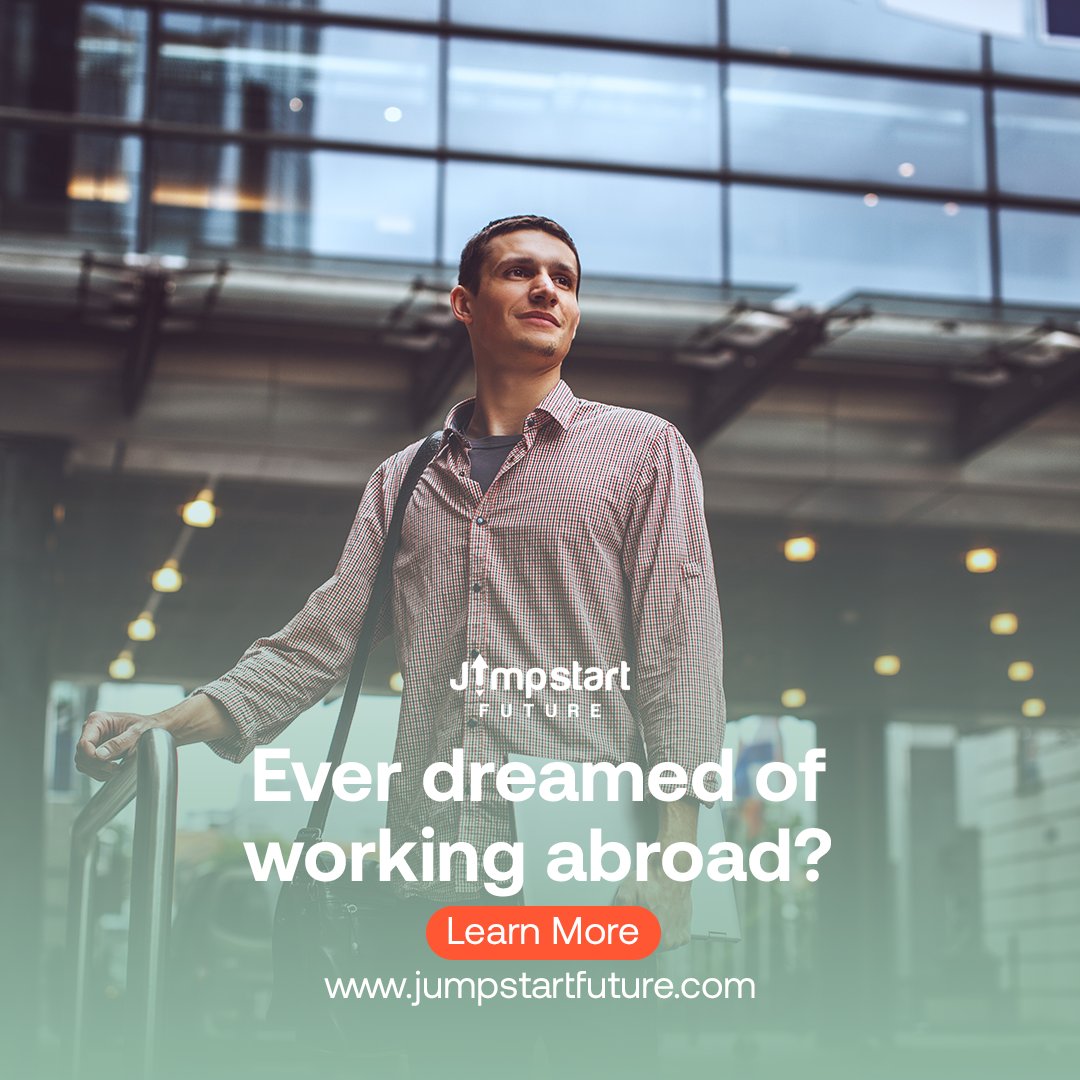 Jumpstartpm's tweet image. The world is your oyster, and your dream of working abroad is within reach!
Explore opportunities and get inspired to turn your dream into reality.🌏

jumpstartfuture.com

#JumpstartFuture #ProjectManagement 
#Mentorship #ProjectManager #CareerAdvancement #CareerBoost