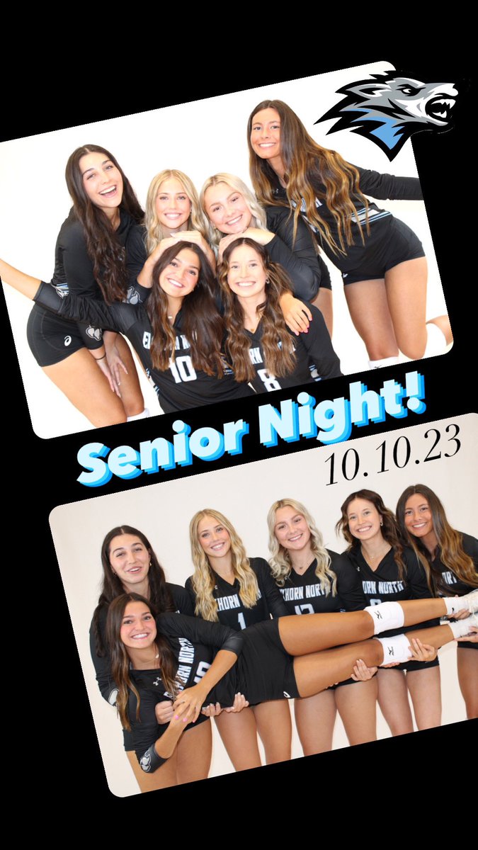 🐺🏐SENIOR GAME DAY‼️

We 💙 our Seniors‼️
Come out &amp; cheer loud!📣

🏠Home Game!
🏐EMC Matchup
🚨Senior Night🚨
🎀Dig Pink🎀

🗓️Tuesday, 10/10
🆚Norris Titans🔴

⏰4:30p Reserve
⏰5:30p JV
⏰6:30p Varsity
📍Elkhorn North HS

📺Watch here⤵️
striv.tv/channel/elkhor…

#GoWolves🐺🏐