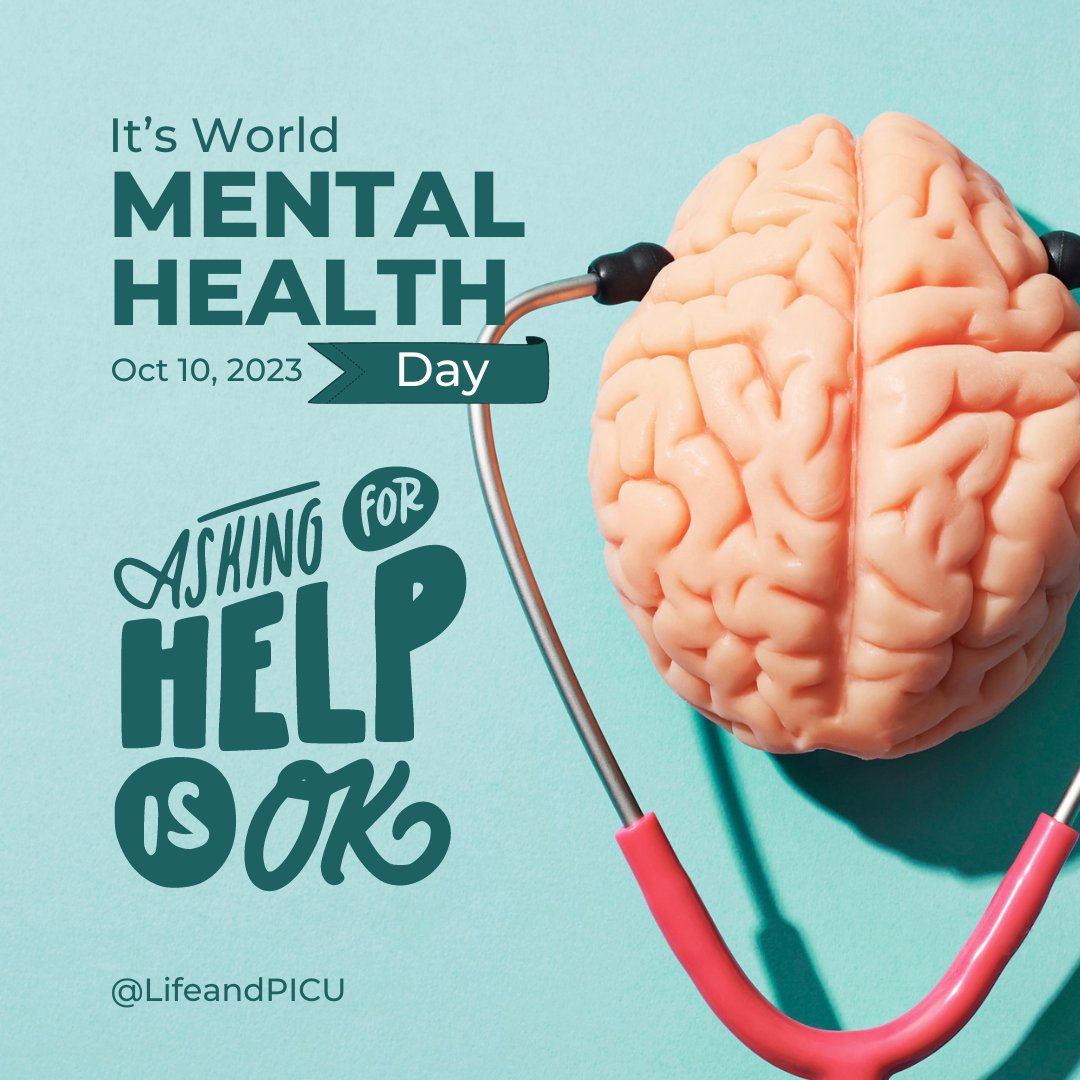 LifeandPICU's tweet photo. It’s #WorldMentalHealthDay and a great day to reach out for help if you need it. It took me a long time to do this when I had #depression bc I didn’t notice until I was really bad. Consider this a reminder to check in on those around you as well if something seems off. #WMHD2023 https://t.co/lNuSKmrbtO
