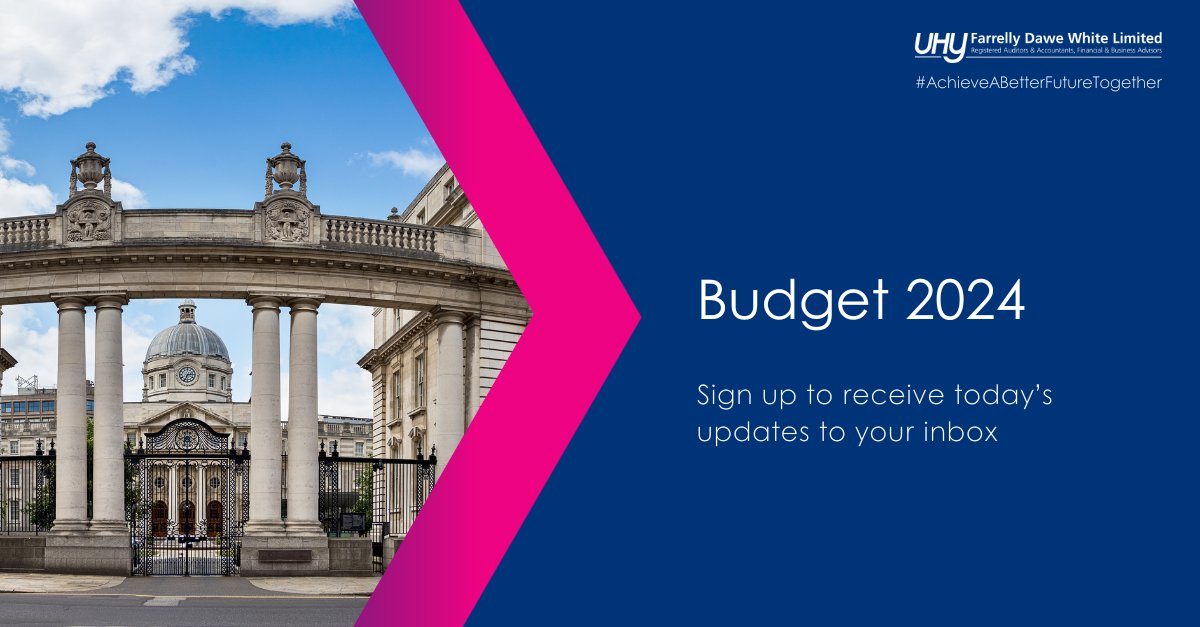 Budget 2024 is being announced by Minister for Finance Michael McGrath this afternoon.
Ensure you sign up to receive our highlights and summary of the updates from #Budget2024
eu1.hubs.ly/H05H0fQ0
#AchieveABetterFutureTogether