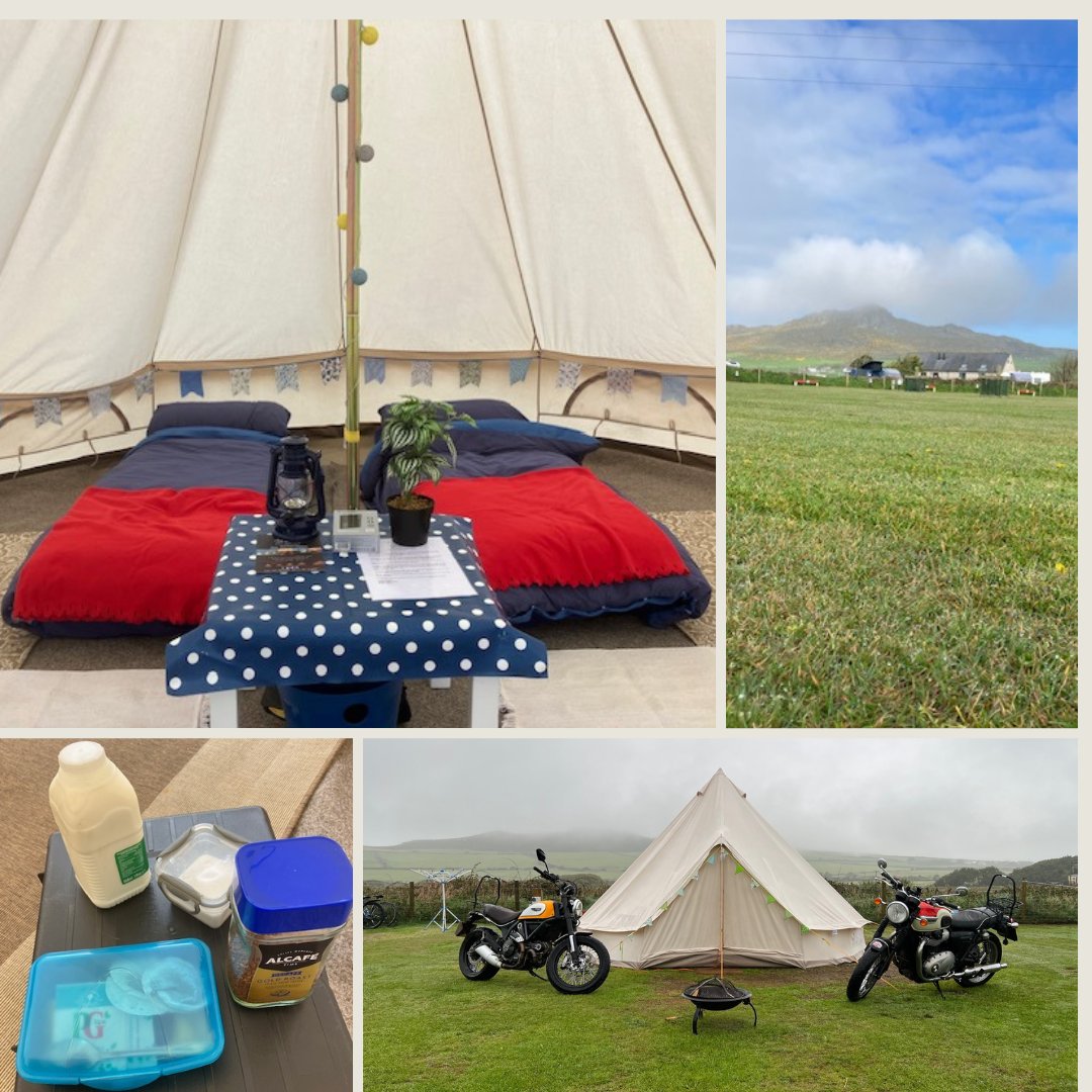 Great review from 2 friends biking around Wales in late August pit stopping near St Davids.

Planning your 2024 adventure, book one of our fully furnished bell tents, a little luxury at the end of a hard day 🏕️

#findyourepic #VisitWales #WalesbyTrails #croesocymru #pembrokeshire