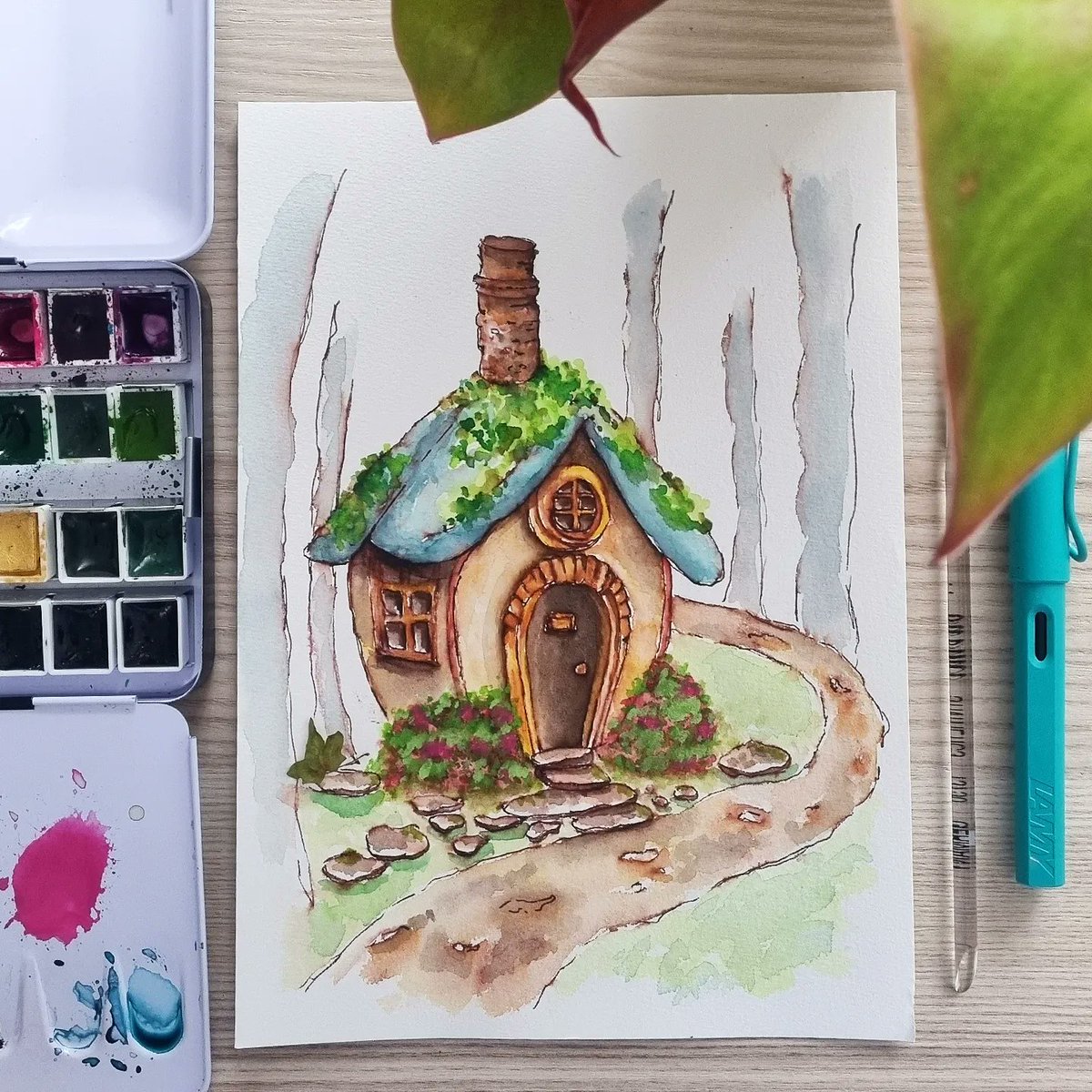 FirebuqLP's tweet image. Irgendwie ist Arbeit heute maximal nervig, auch wenn ich gut durch komme mit meinen Sachen 🤷‍♀️ Aber gleich bin ich alleine, weil alle auf Messe unterwegs sind. 
*kann laut ihre Musik hören* 😍

So! Machen wir direkt weiter mit 
Tag 2: #spiders und Tag 3: #path

#inktober2023 #art