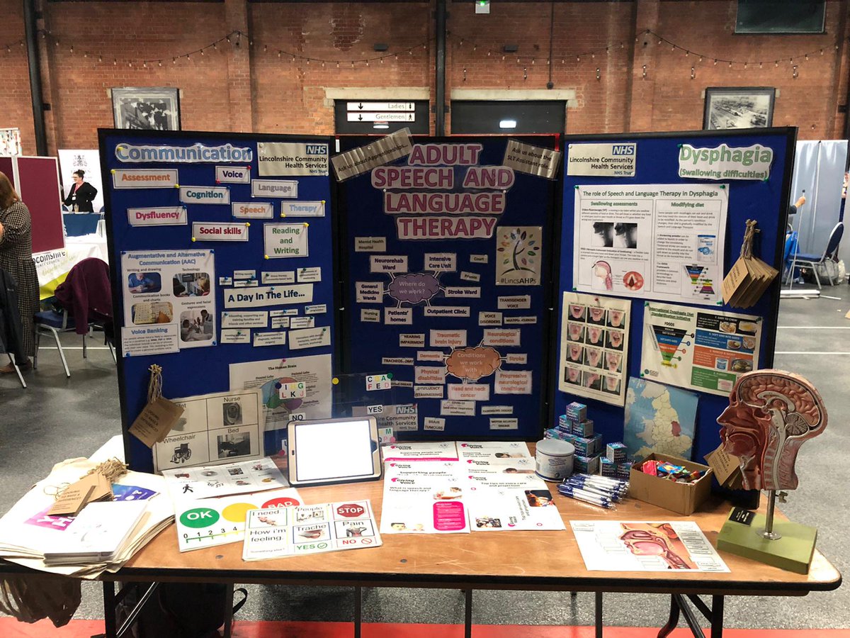Lincs Adult SLT (@lchs_adult_slt) on Twitter photo It's been a busy few weeks in the #SLT team! Charity & Charlotte attended the <a href="/UoLCareers/">University of Lincoln Careers & Employability</a> Health careers event, chatting to many potential #SLT2be students
<a href="/UoL_MSc_SLT/">UoL MSc Speech & Language Therapy (pre-reg)</a> It's been a busy few weeks in the #SLT team! Charity & Charlotte attended the <a href="/UoLCareers/">University of Lincoln Careers & Employability</a> Health careers event, chatting to many potential #SLT2be students
<a href="/UoL_MSc_SLT/">UoL MSc Speech & Language Therapy (pre-reg)</a>