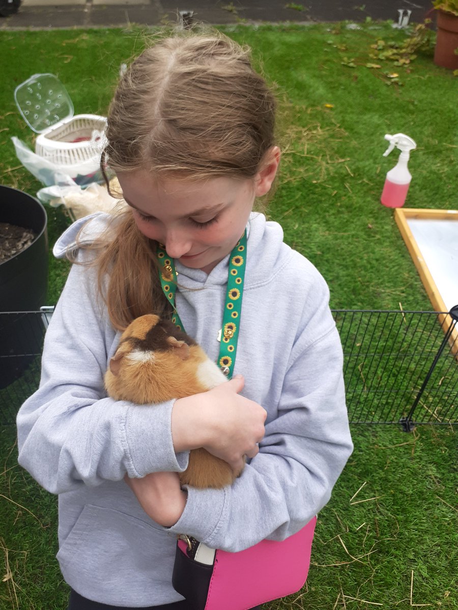 Our students have welcomed the two newest additions to our Leo Kelly site: Peanut Butter and Nutmeg.  Our students have been learning how to care for these animals; they have built the hutch, cleaned out the bedding, fed and groomed them. Two very happy guinea pigs!