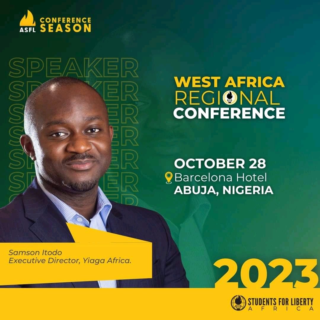 AfricanSFL's tweet photo. Join us at West Africa Regional Conference to hear from Samson Itodo, a renowned community organiser and Executive Director of Yiaga Africa, as he shares his insights on youth in politics and governance. Register today https://t.co/YBcDnDgvDq

#WARC2023 #Speaker https://t.co/59eOtMOvA2