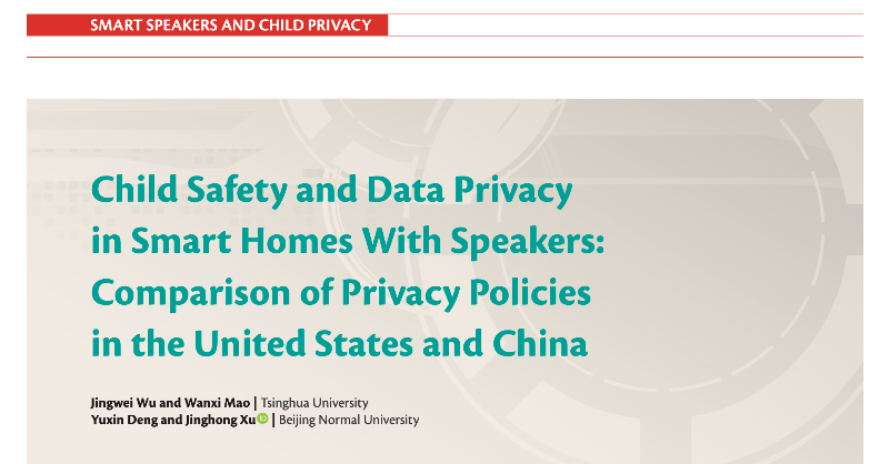 securityprivacy's tweet photo. When it comes to protecting the privacy of smart device users, children are a particularly vulnerable group. Read about how 6 smart speaker manufacturers across the US and China protect child users, and how they could do better:

@ComputerSociety
#IEEECS