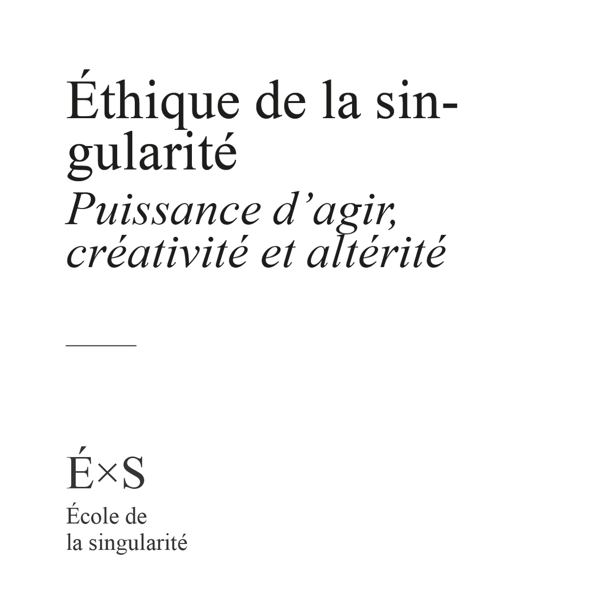 IRISAinstitut's tweet photo. Séminaire I
Éthique de la singularité
Puissance d’agir, créativité et altérité
Éric Delassus – Professeur agrégé honoraire et docteur en philosophie
Le samedi 14 et dimanche 15 octobre 2023 de 14h à 17h
https://t.co/FCZGN2WU5O https://t.co/rhRjNhVU56