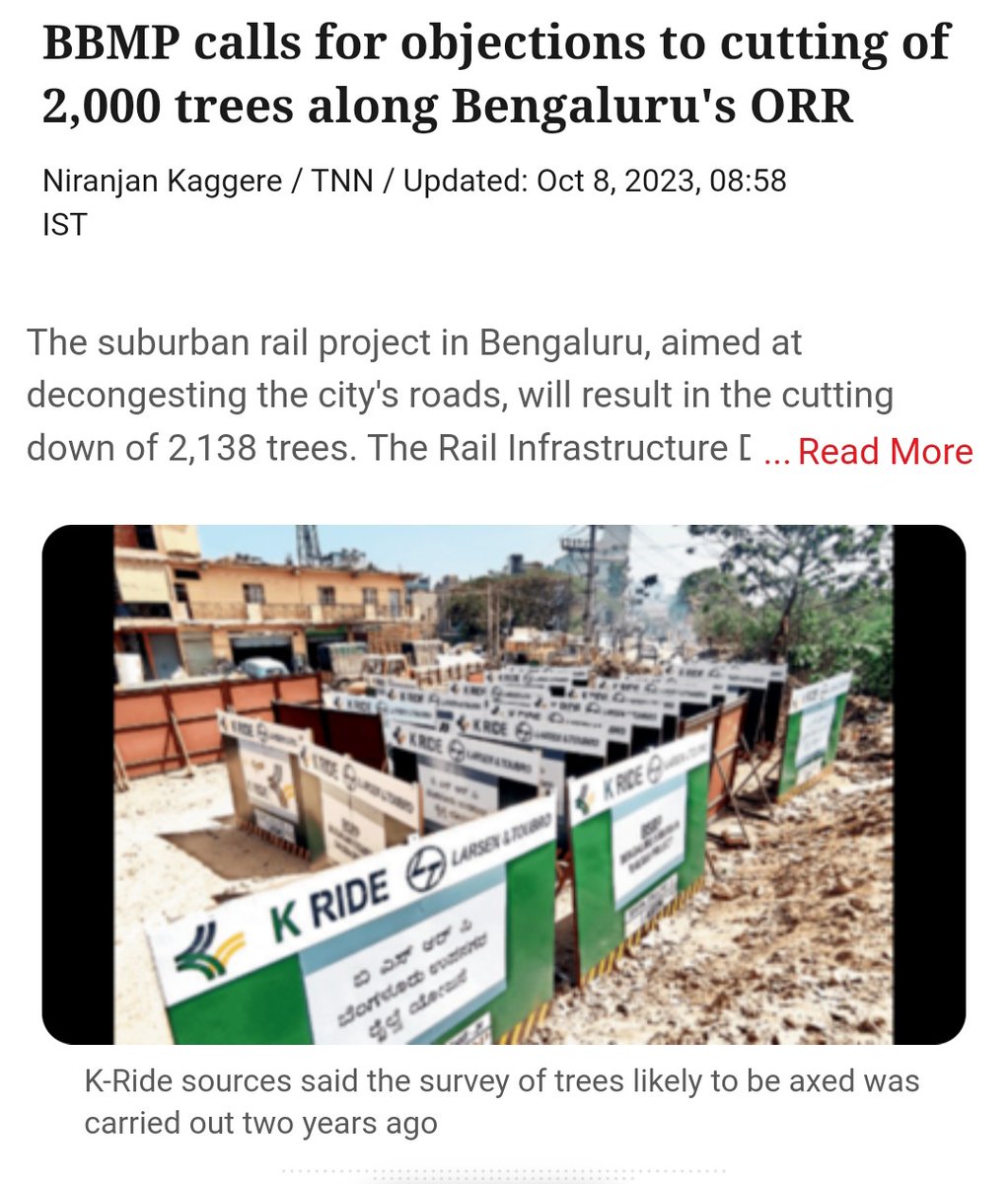 vijayvruksha's tweet image. #2000 trees will be cut...please check details n email to @ dcfbbmp12@gmail.com
#bbmp #treecutting #Bengaluru