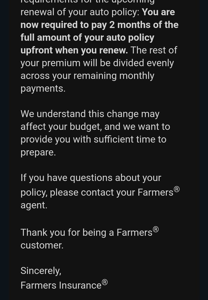 jen48260's tweet photo. @WeAreFarmers why? https://t.co/Ovatpu50JE