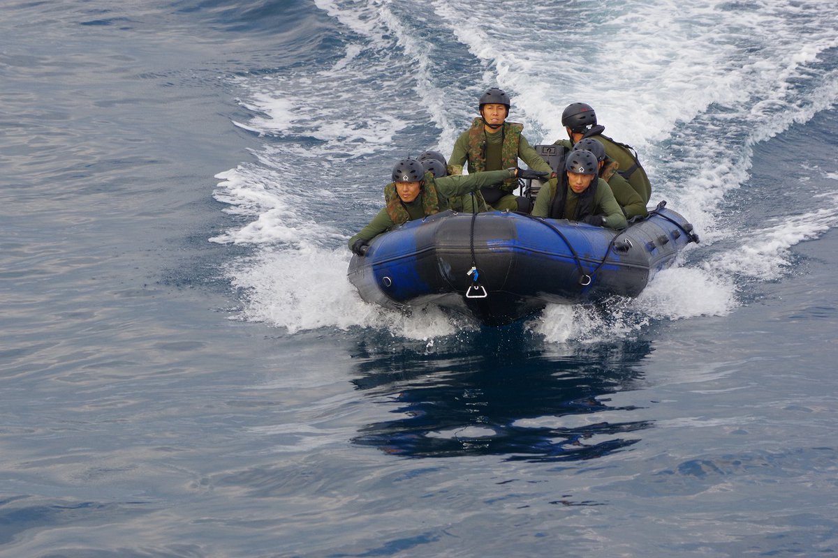輸送特別訓練②】 ＃第1水陸機動連隊 は、対戦車中隊基幹の乗船隊を