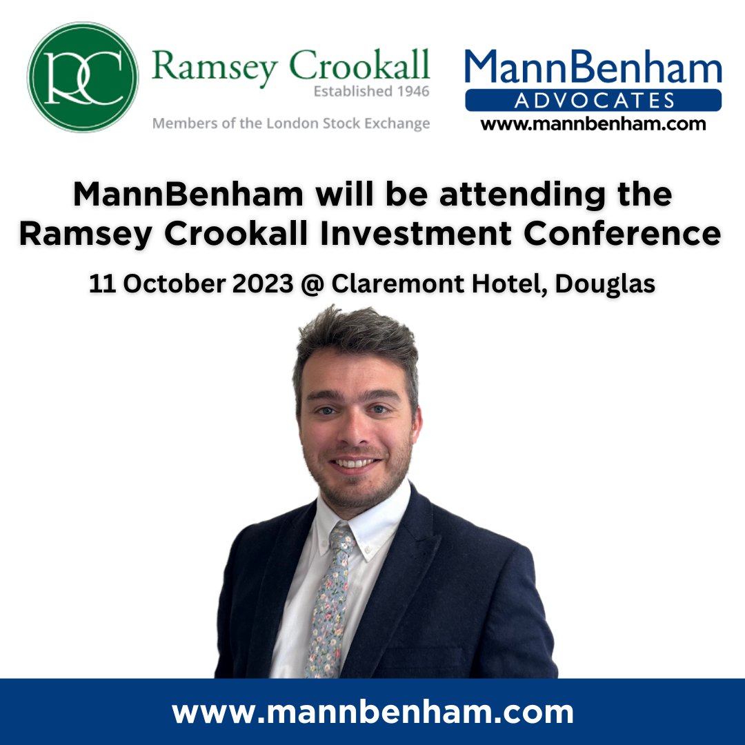 MannBenham's tweet photo. MannBenham is delighted to announce its presence at the upcoming Ramsey Crookall Investment Conference.
Patrick Swanney will be there and is eager to network with other attendees while hearing what the presenters have to share!
#RamseyCrookall #Investments #MannBenham #IOM. https://t.co/VCc3RIIlaA