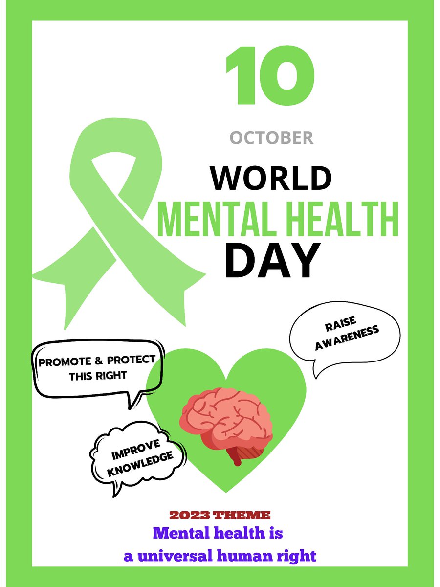World Mental Health Day 2023 theme:
"Mental health is a universal human right"

We <a href="/AIV_Institute/">A.I. Virtanen Institute</a> <a href="/UniEastFinland/">University of Eastern Finland</a> continue our search for new susceptibility biomarkers for mental health dysfunction in adolescents
<a href="/UEFNeuroInno/">UEF Neuro-Innovation</a> <a href="/EquallifeEU/">Equal-Life</a>