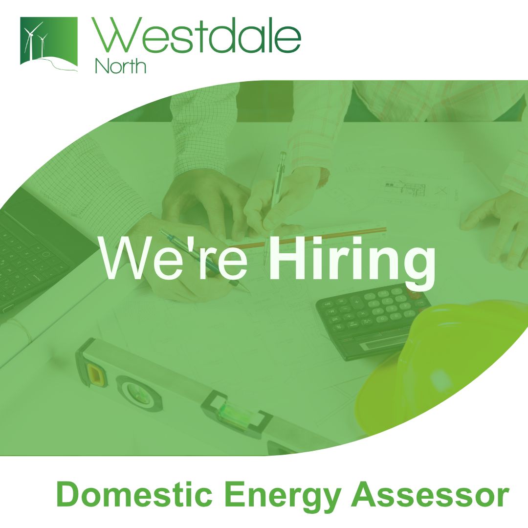 We're Hiring. Come join our multi-award winning team, as a Domestic Energy Assessor. Apply now on the link below. uk.indeed.com/cmp/Westdale-N…