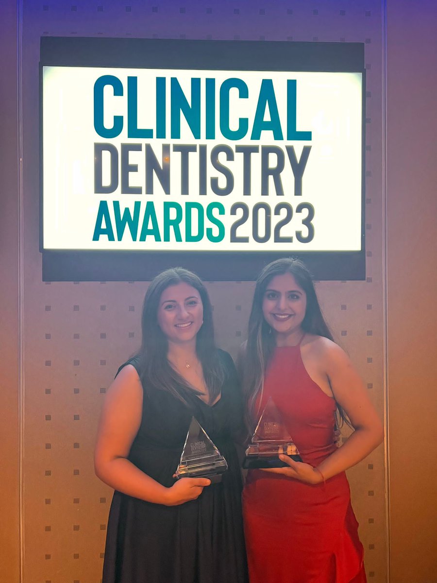 CDS_CIC's tweet photo. We are incredibly proud of two more award winning employees.
Aylen and Jyoti have been crowned winners at the Clinical Dentistry Awards 2023.
#WeAreMakingADifference
#CDSTuesdays
#clinicaldentistryawards https://t.co/6dh4sKLDBC