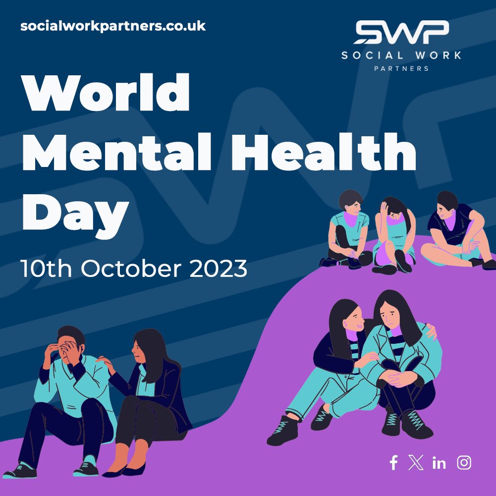 SWPartners_'s tweet image. Happy #WorldMentalHealthDay🌍🧠

Today and every day, it is important that we continue to work together to create a world that is supportive, compassionate, and understanding of mental health.

It is okay not to be okay💙

#MentalHealthMatters #WorldMentalHealthDay2023