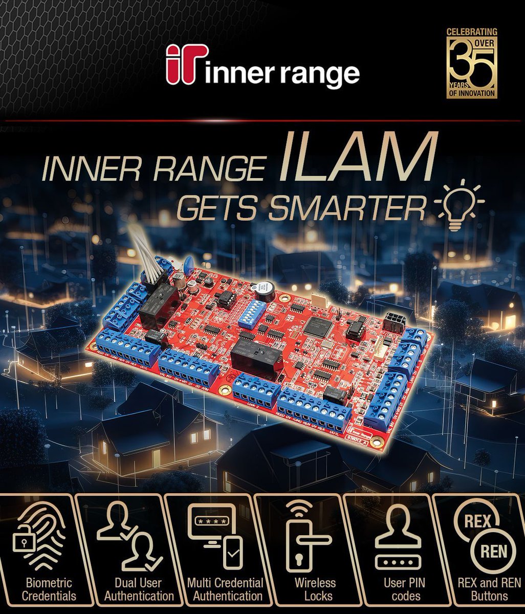 Just in case you missed our post we thought we'd share it again. The latest Intelligent LAN Access Module (ILAM) V4.0 firmware adds new offline features, making the ILAM smarter than ever. It's now available to download from the Inner Range website. 

#ILAM #AccessControl