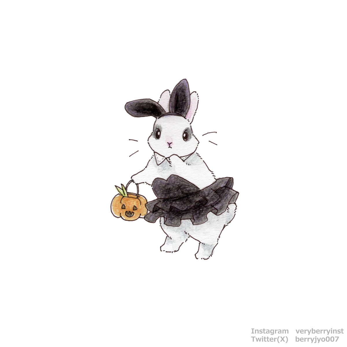 「うさぎさんのHalloween  バニー…BUNNY?」|VeryBerry うさぎ星さん4/8-9出展のイラスト