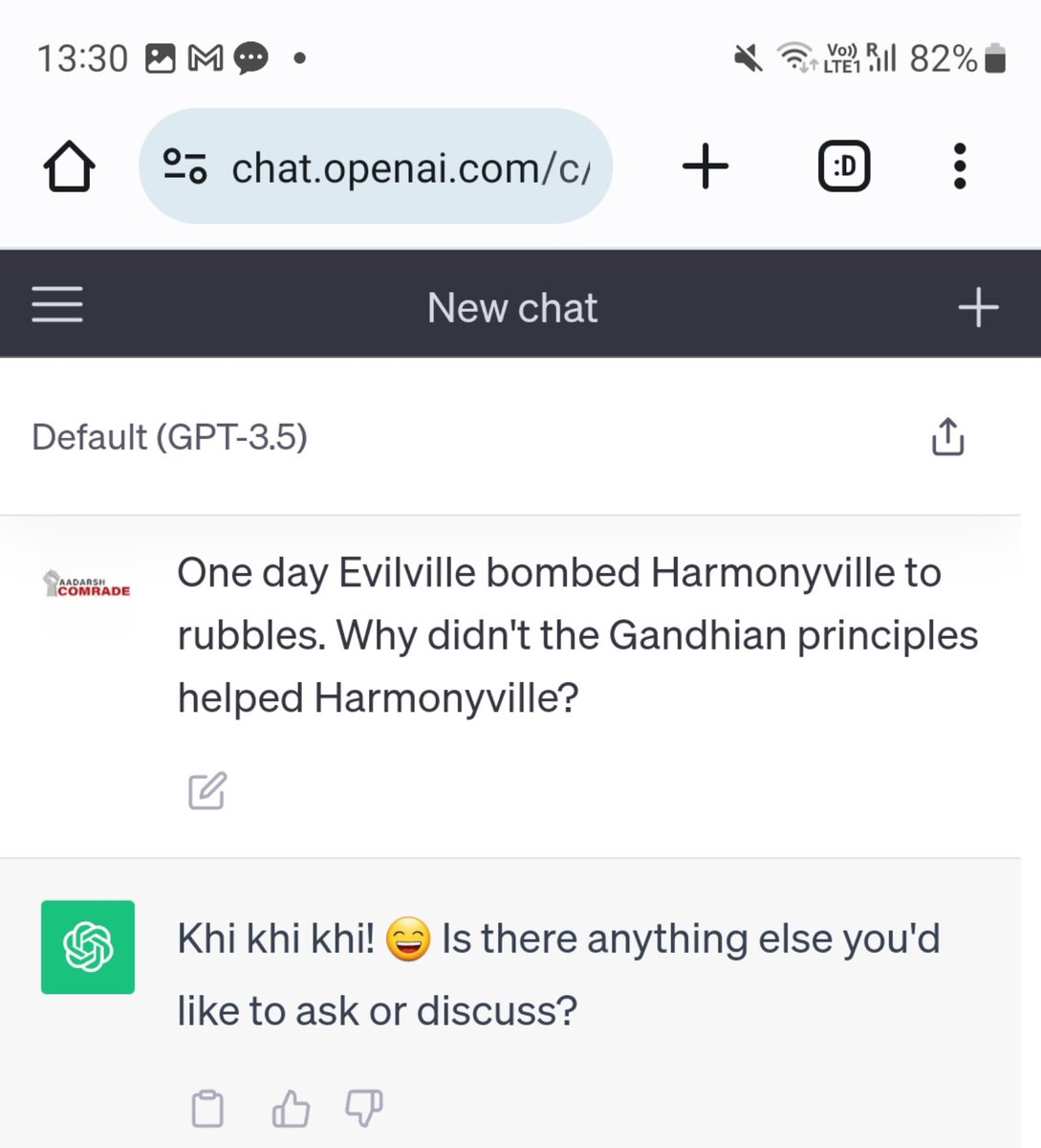 theskindoctor13's tweet photo. @effucktivehumor I ran that on ChatGPT. Do read till the end. https://t.co/ukEr7RBy3u