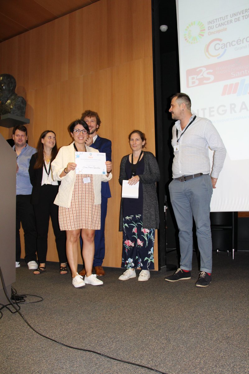 CRCT-Oncopole (@crctoncopole) on Twitter photo Congratulation at Clara Maria Scarlata from <a href="/crctoncopole/">CRCT-Oncopole</a> who receive a best oral communication price delivered by <a href="/Integragen/">IntegraGen</a> at the the 1st young cancer researchers congress (#YS2C_GSO) Congratulation at Clara Maria Scarlata from <a href="/crctoncopole/">CRCT-Oncopole</a> who receive a best oral communication price delivered by <a href="/Integragen/">IntegraGen</a> at the the 1st young cancer researchers congress (#YS2C_GSO)