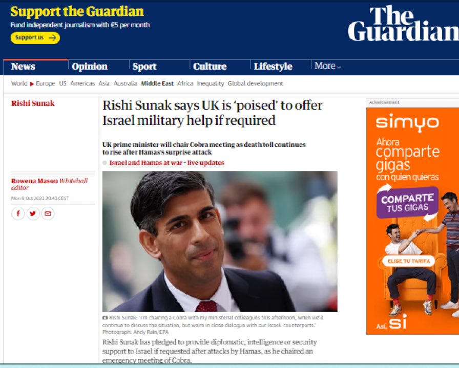 #TheGuardian should informed its readers about extensive military support already given to Israel by the #UK which it refuse to cover. It fails again. 
The main way the #Britishmedia #misinformthepublic, and aid the state, is by #omitting #keyinformation.

declassifieduk.org/tag/israel/