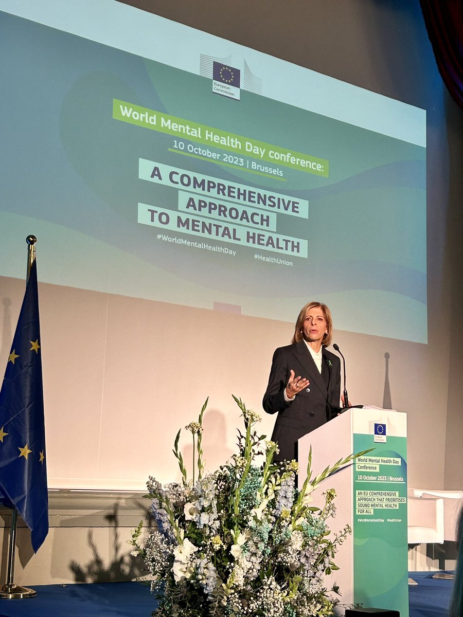 RebolloPiriz's tweet photo. Attending the opening ceremony of the #WorldMentalHealthDay with the opening speech by Her Majesty the Queen of the Belgians, and the speech of the Commissioner of Health and Food Safety Stella Kyriakides. #MentalHealth #HealthUnion
@Arpa_EUAffairs https://t.co/5yMlosPJyF