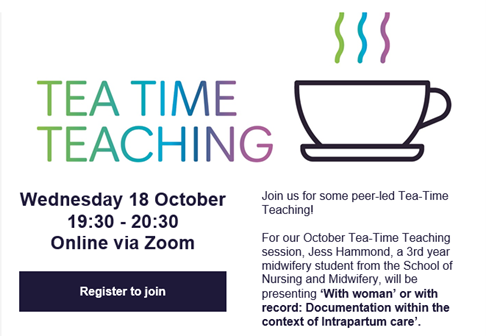 Join us for October's Tea Time Teaching by registering on the link below 

plymouth.zoom.us/meeting/regist…