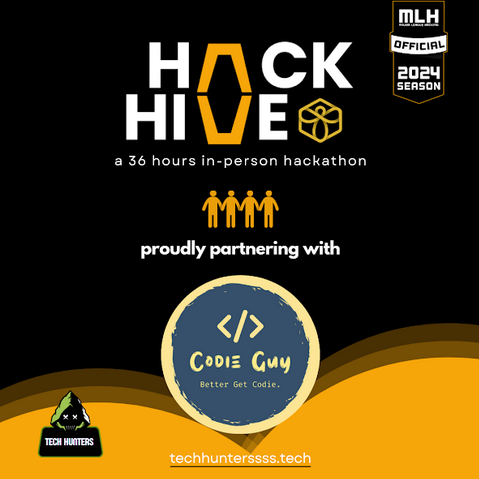 codie_guy's tweet photo. 🥳proud to team up with HackHive for 36hrs coding &amp; innovation.

#HackHive, an in-person Hackathon by @TechHunterssss , supported by @MLHacks in Indore, on 27-29th Oct. 🚀

open to all who love tech 🫶

register at https://t.co/BbNcDfwgei for a hackathon experience like no where! https://t.co/h1hZ23V3EI
