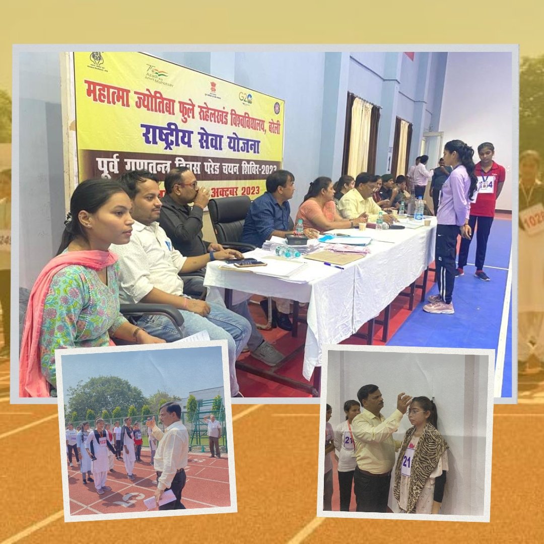 pankajsinghips's tweet photo. The NSS unit of M.J.P. Rohilkhand University, Bareilly UP, organized a university-level selection event for the NSS Pre RD Camp 2023.
#NSSIndia https://t.co/3g9wQ9cNB0