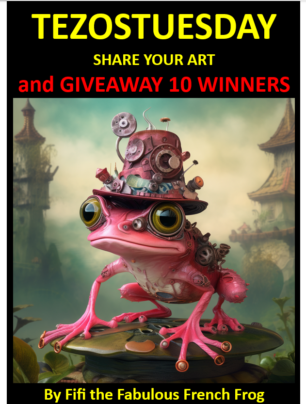 ❤️❤️
Free #tezostuesday space. Give love to each others
❤️❤️
To enter giveaway
⏩RT this one and pinned 
⏩Tag 3 friends and use #fifi 
⏩ Follow me (if you don't yet 🫂)
10 winners will win this Fifi or a surprised NFT (I will try to give winners choice on #tezos or #opensea)