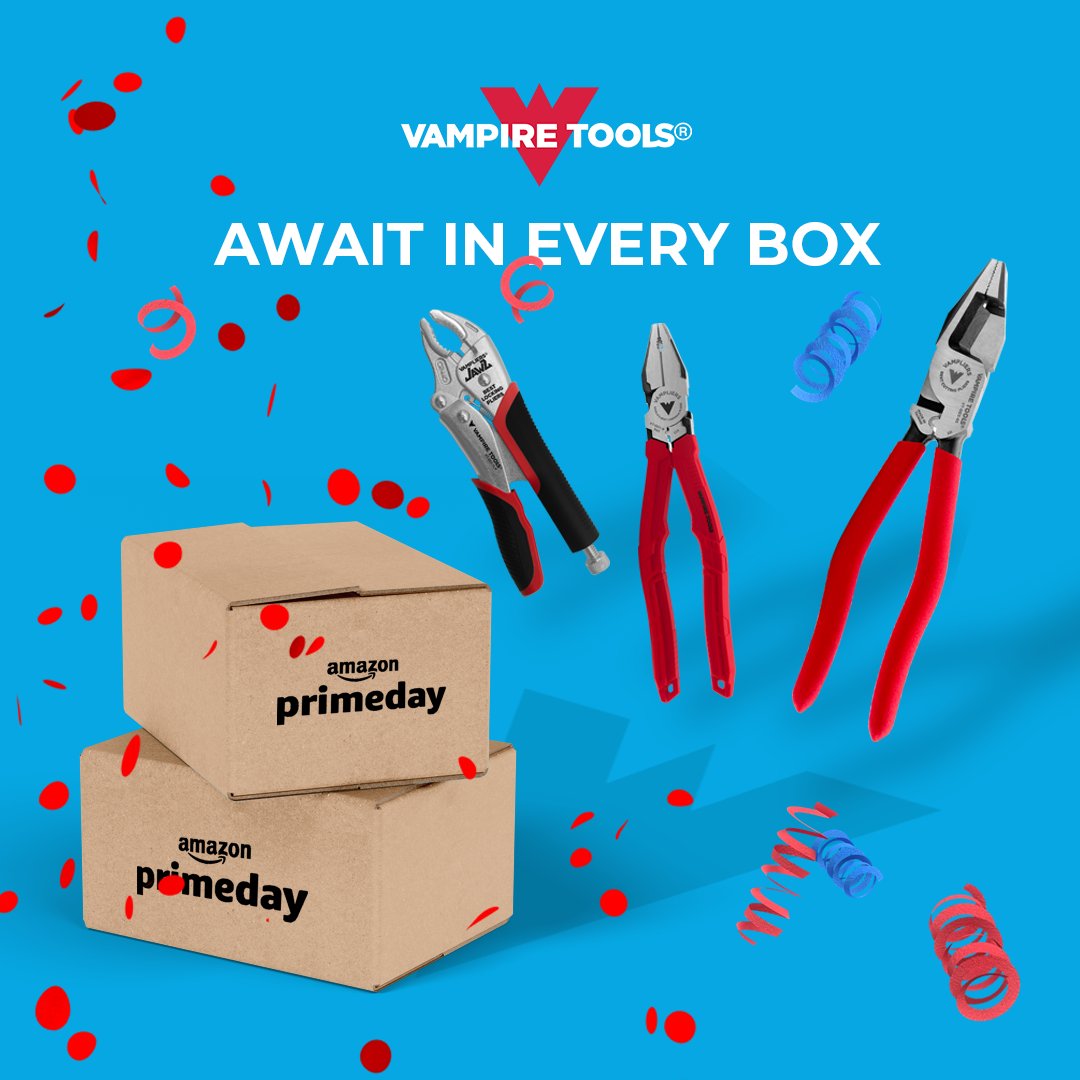 Vampire_Tools's tweet photo. Get ready to unlock incredible savings during our Prime Day Sale today and tomorrow! Don't miss out - grab your UNIQUE TIME SAVING TOOLS for less. Visit our Amazon storefront website https://t.co/XWeqwR3nRP
#primedaysale #primedaydeals2023
#Specialtypliers #Screwremoval https://t.co/quajGBWlJh