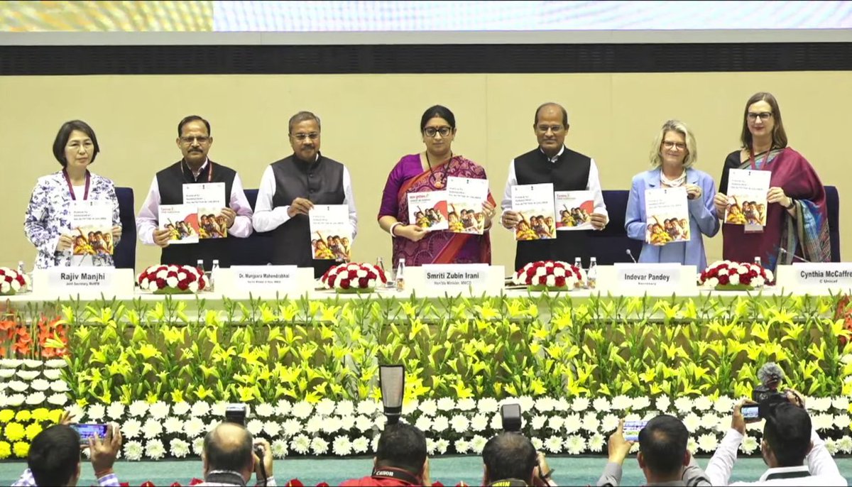 A Significant Step Towards #SuPoshitBharat 🇮🇳

India's first 'Protocol for Management of Malnutrition in Children' launched by Minister @SmritiIrani at Vigyan Bhawan today.

It's a comprehensive guide to identify &amp; provide extensive care to malnourished children in India.