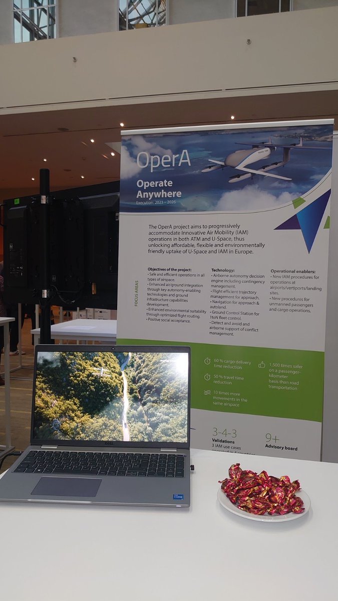 OperA_Sesar3's tweet image. 🔍Curious about @OperA_Sesar3 project?
 
Join us at stand 13 👨‍🏫 during the Annual conference organized by @SESAR_JU  and discover the future of innovation with Boyan Iliev, airworthiness engineer, representing the OperA project.

Operate Anywhere! 🌍