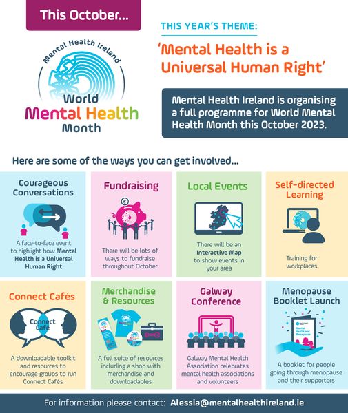 Galway County PPN (@galwaycoppn) on Twitter photo Today is #WorldMentalHealthDay
'Mental Health is a Universal Human Right'
Today helps to raise awareness about global mental health issues and creates the opportunity for people to call for action and advocate for change in mental health.
<a href="/MentalHealthIrl/">Mental Health IRL</a> Today is #WorldMentalHealthDay
'Mental Health is a Universal Human Right'
Today helps to raise awareness about global mental health issues and creates the opportunity for people to call for action and advocate for change in mental health.
<a href="/MentalHealthIrl/">Mental Health IRL</a>