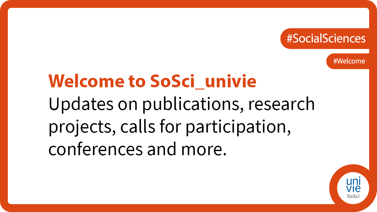 This is the offical account of <a href="/univienna/">Universität Wien</a> for all Social Sciences related topics. Follow us to stay updated on current developments at #SocialSciences at #univienna.