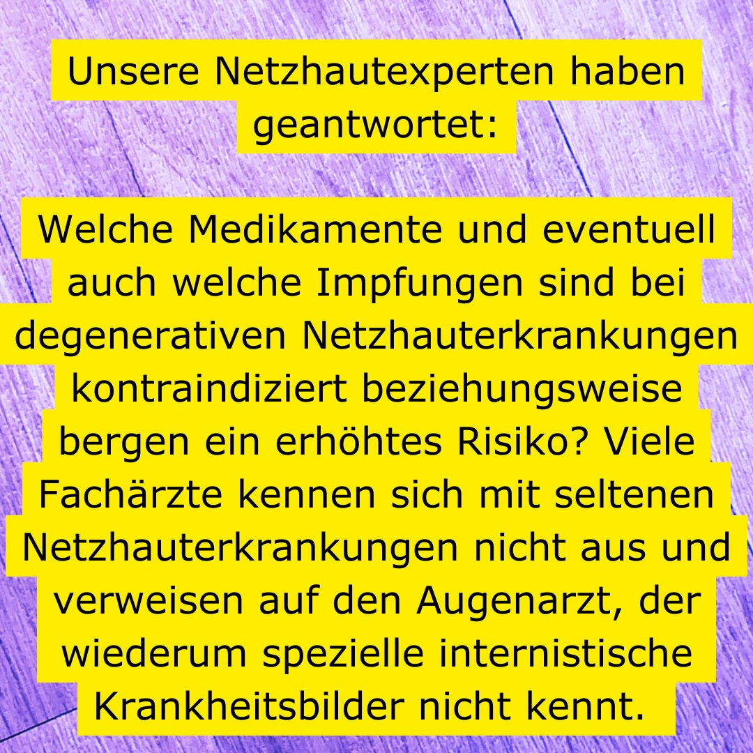 Heute widmen wir uns einer Frage zum Thema Prävention! 
pro-retina.de/fragen-sie-ihr…
pro-retina.de/leben/krankhei…