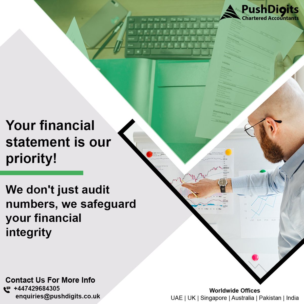 We go beyond audits, we protect your financial legacy. Join hands with us for a secure tomorrow!

pushdigits.co.uk

#Pushdigits #AuditFirm #FinancialIntegrity #AuditExperts #NumbersMatter #FinancialSecurity #TrustworthyAuditors #ProtectingYourAssets #AuditAssurance